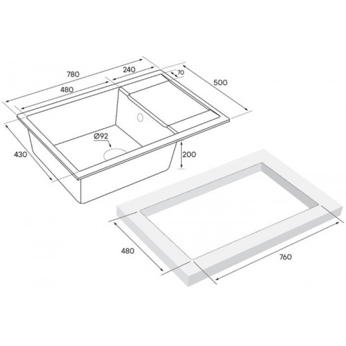 Кухонная мойка Paulmark Verlass PM317850-BE