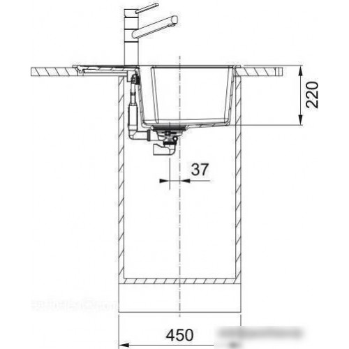 Кухонная мойка Franke Urban UBG 611-62 (черный матовый)