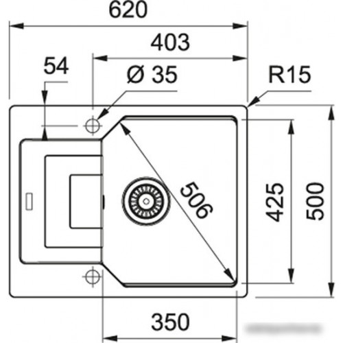 Кухонная мойка Franke Urban UBG 611-62 (графит)