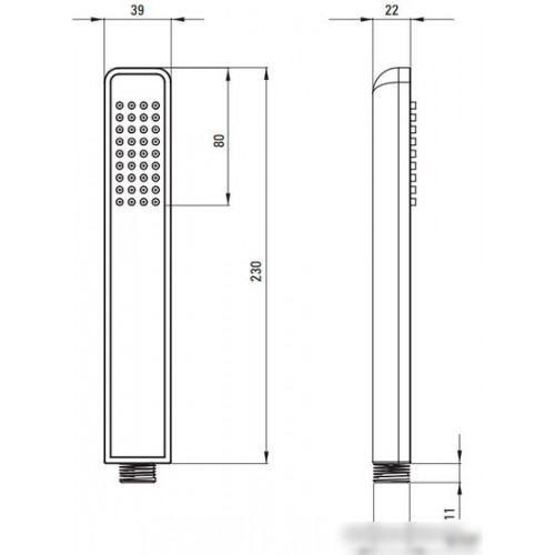 Душевая лейка Deante Hiacynt NQH A51S