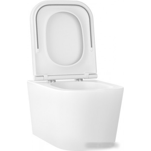 Унитаз подвесной Wellsee Graceful Pro RimFree 182601001 (чаша, пневмокрышка, глянцевый белый)