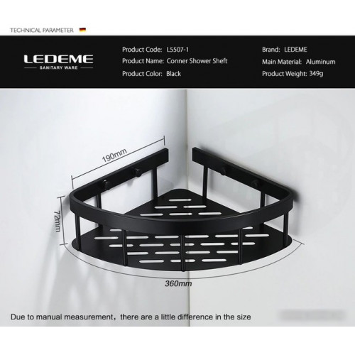 Полка для душа Ledeme L5507-1
