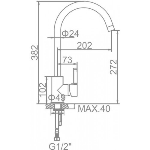 Смеситель Ledeme L4299B (черный)