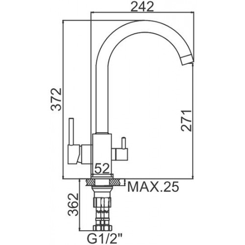 Смеситель Ledeme L4255-3