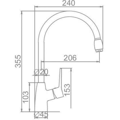 Смеситель Ledeme L4069B (черный)