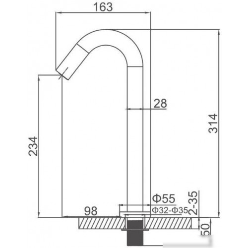 Смеситель Ledeme L1755-3