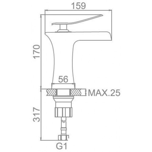 Смеситель Ledeme L1055-23