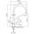 Смеситель Ledeme L4855-2 (хром/черный)