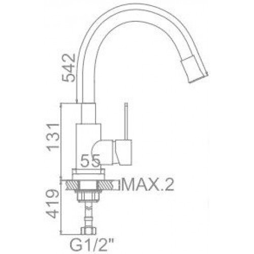 Смеситель Ledeme L74004-3