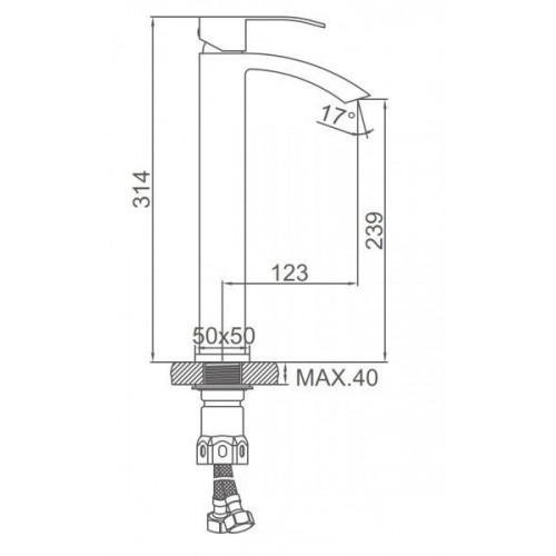 Смеситель Ledeme L71117B