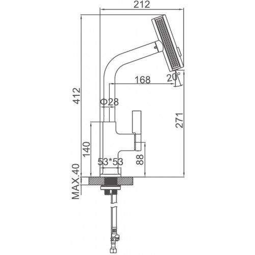 Смеситель Ledeme L6099-4