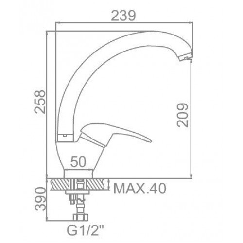 Смеситель Ledeme L5902W