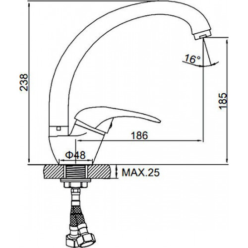 Смеситель Ledeme L5902-300