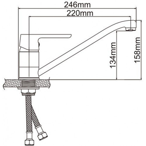 Смеситель Ledeme H53W L4953W (белый)