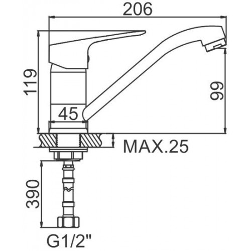 Смеситель Ledeme H49 L4549-2