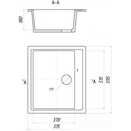 Кухонная мойка Gerhans A12 (графит)
