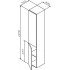 AM.PM Шкаф-пенал Gem M90CHL0306HF