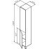 AM.PM Шкаф-пенал Gem M90CSL0306HF