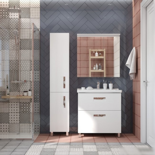 Briz Тумба с умывальником Ирида 80 234 03-08080-18 00 БЕЛ