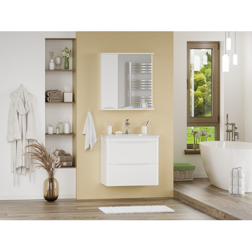 Misty Шкаф с зеркалом Атлантик 70 П-Атл-4070-010Л