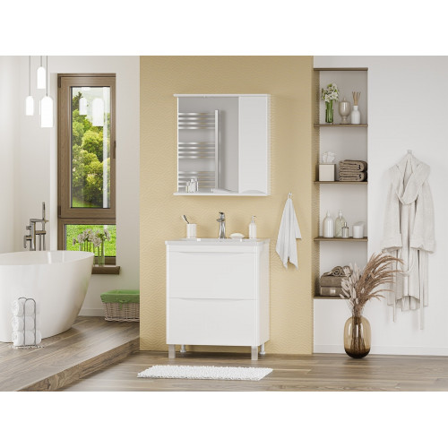 Misty Шкаф с зеркалом Атлантик 70 П-Атл-4070-010П