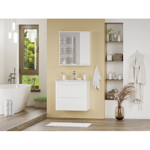 Misty Шкаф с зеркалом Атлантик 70 П-Атл-4070-010П