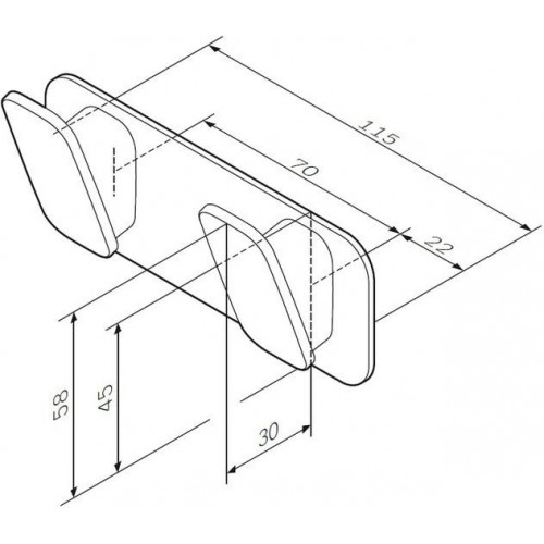 Крючок для ванны AM.PM Inspire A50A35600