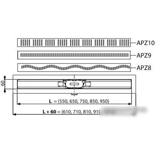 Сифон Alcaplast APZ10-550M