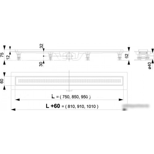 Сифон Alcaplast APZ9-850M