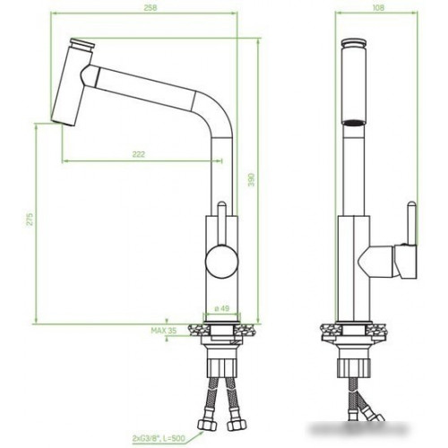 Смеситель Laveo Toro BAX 069D