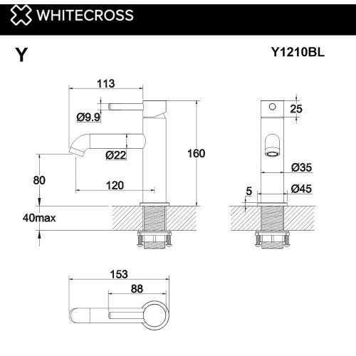 Смеситель Whitecross Y Y1210GL (золото)