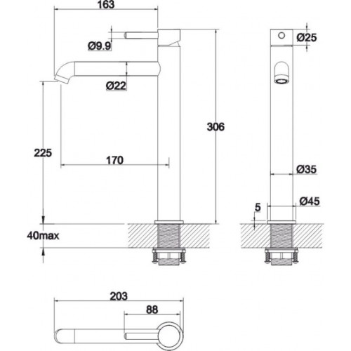 Смеситель Whitecross Y Y1212NIB (брашированный никель)