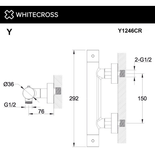 Смеситель Whitecross Y1246CR (хром)