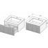 Salini Тумба под умывальник Touch V 60 T600V1G (серый)