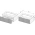 Salini Тумба под умывальник Touch V 80 T800V1G (серый)
