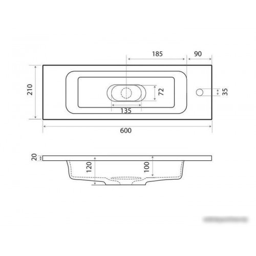 Умывальник Madera Modul 60