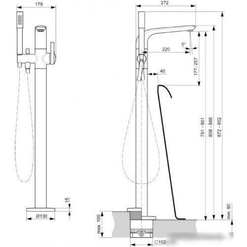 Смеситель Ideal Standard Melange A6120AA