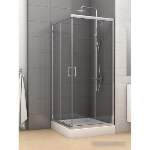 Душевой уголок NEW TRENDY Varia 90x90 K-0228 (графитовое стекло)