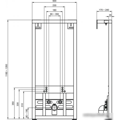 Инсталляция для биде Ideal Standard W589667