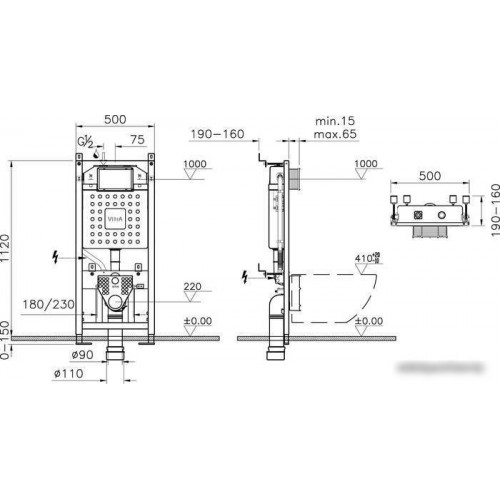 Инсталляция для унитаза Vitra V12 762-5800-01