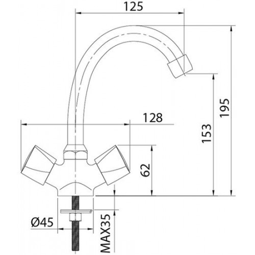 Смеситель Milardo Tring TRISB00M01