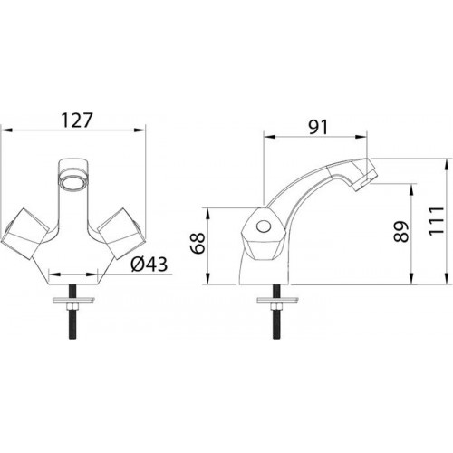 Смеситель Milardo Tring TRISB01M01