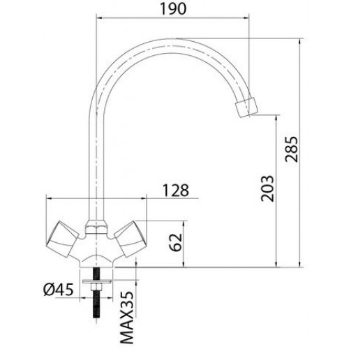 Смеситель Milardo Tring TRISB0JM05