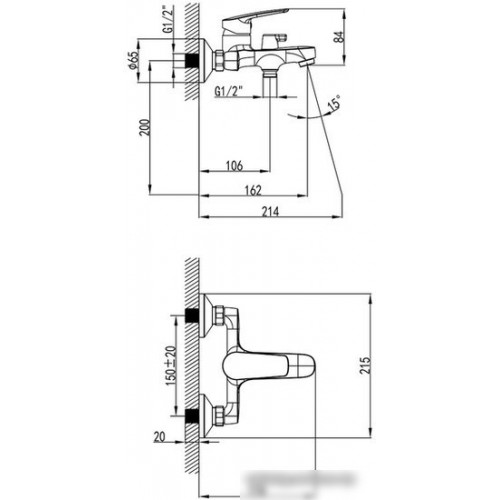 Смеситель Milardo Horizont HORSB02M02