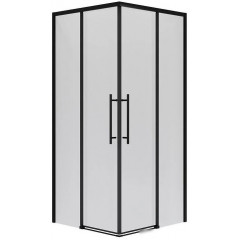 Душевой уголок Niagara NG-6830-34BLACK 100x100x195 (черный матовый/прозрачное стекло)