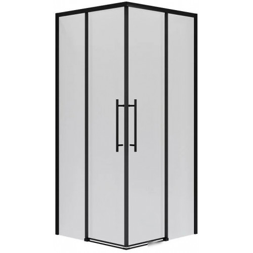 Душевой уголок Niagara NG-6830-34BLACK 100x100x195 (черный матовый/прозрачное стекло)
