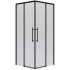 Душевой уголок Niagara NG-6830-34BLACK 100x100x195 (черный матовый/прозрачное стекло)
