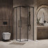 Душевой уголок Niagara NG-6830-34BLACK 100x100x195 (черный матовый/прозрачное стекло)