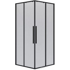 Душевой уголок Niagara NG-6824-34BLACK 100x100x195 (черный матовый/прозрачное стекло)