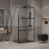 Душевая стенка Niagara NG-688-10BLACK 100x195 (черный матовый/прозрачное стекло)